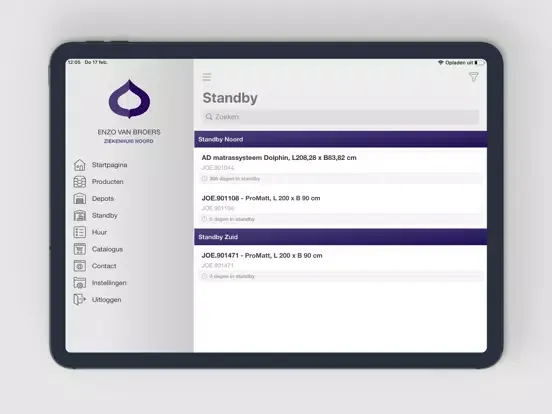 Capturas de pantalla de Joerns Klantportaal iPad 