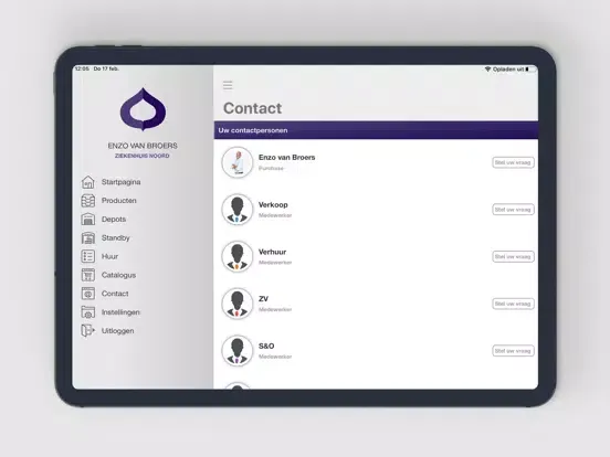 Capturas de pantalla de Joerns Klantportaal iPad 