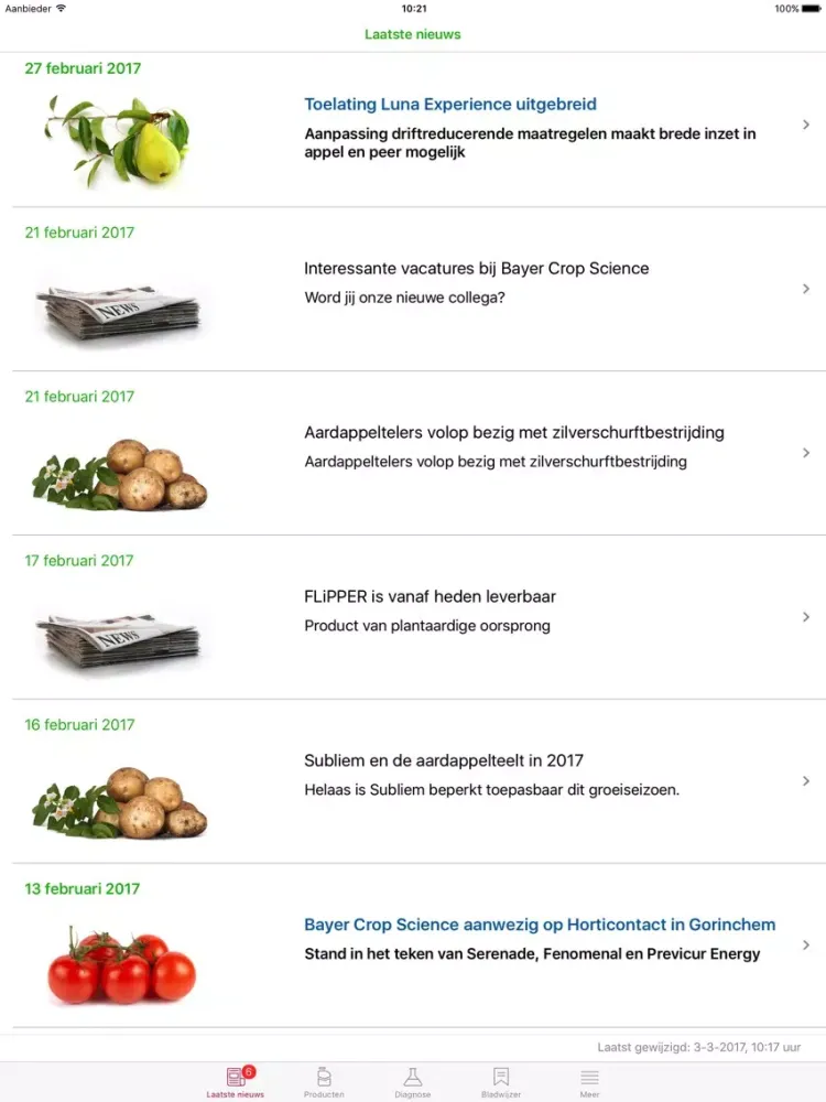 Captures d'écran de Bayer Agro App iPad 