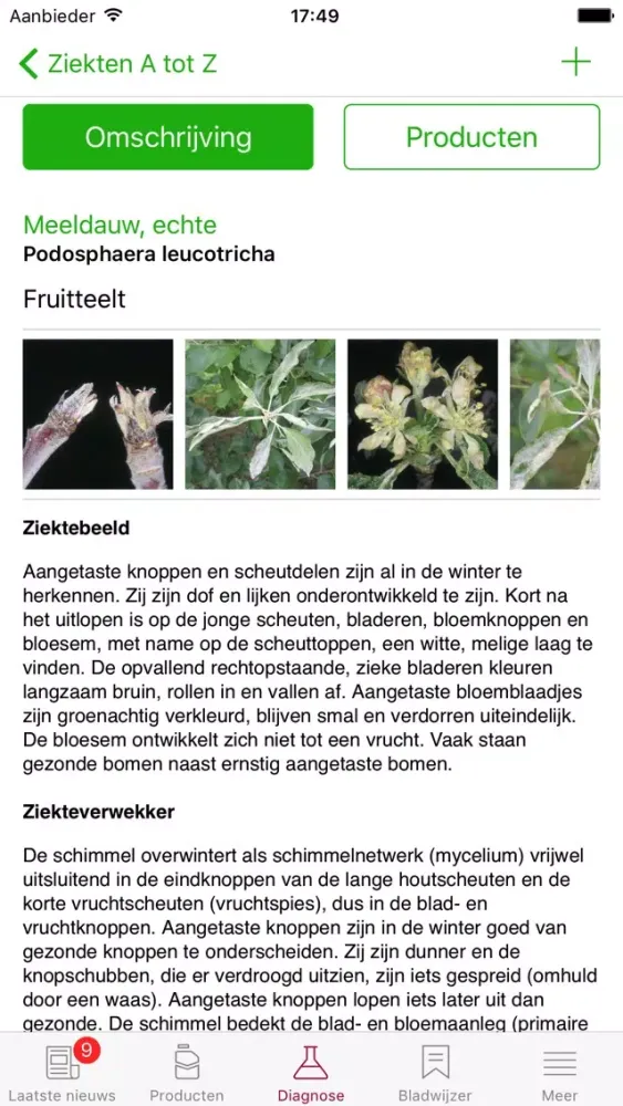 Captures d'écran de Bayer Agro App