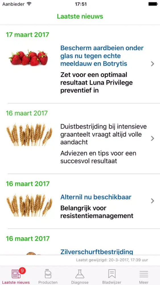 Captures d'écran de Bayer Agro App