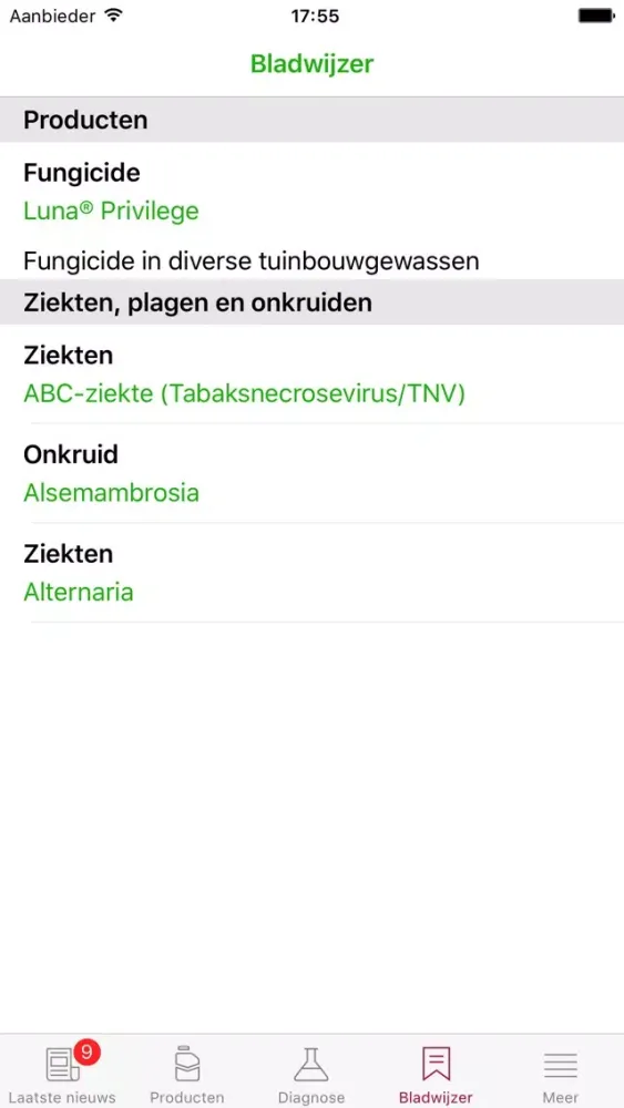 Captures d'écran de Bayer Agro App