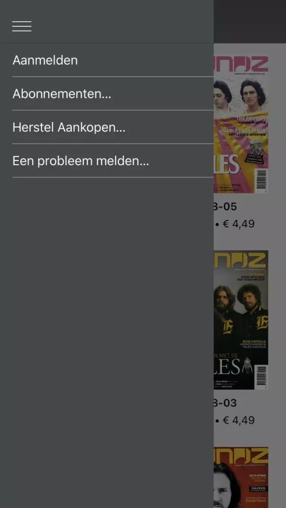 Capturas de pantalla de Soundz Magazine