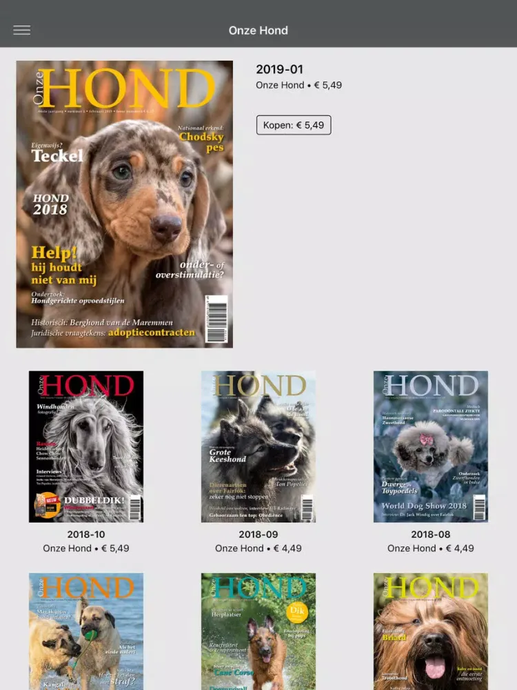 Onze Hond iPad  Ekran Görüntüleri
