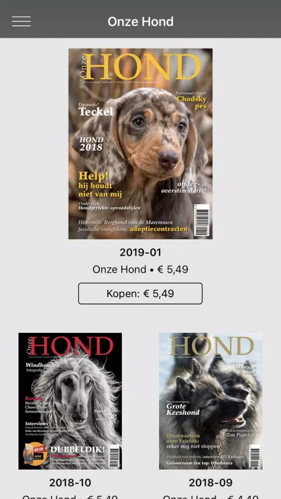 Onze Hond Ekran Görüntüleri