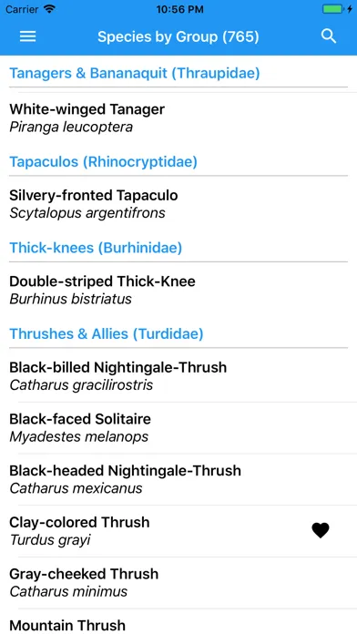 BirdSounds Costa Rica Screenshots