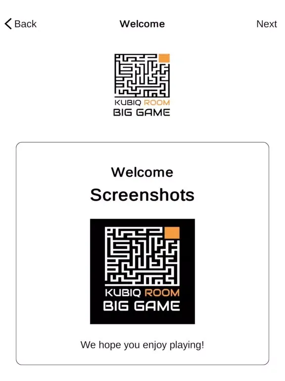KubIQ room - BIG GAME iPad  स्क्रीनशॉट