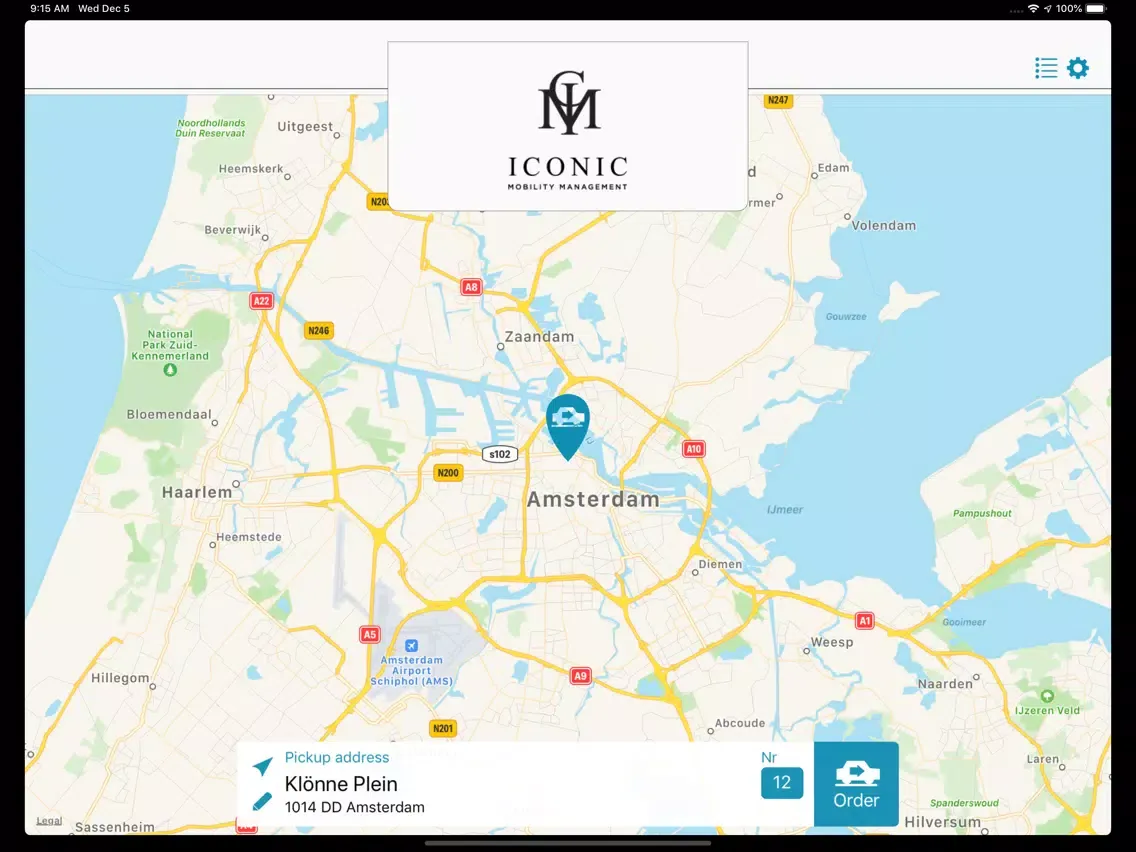 ภาพหน้าจอของ Iconic Mobility MGMT iPad 