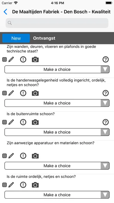Zrzuty ekranu Normec Inspection App