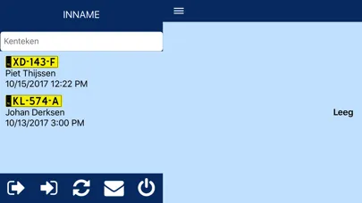 Capturas de tela do RentWise inname/uitgifte app