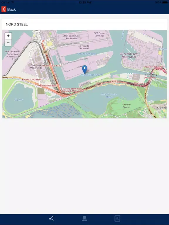Ảnh chụp màn hình của Ship2Report ISPS Announcement Service iPad 