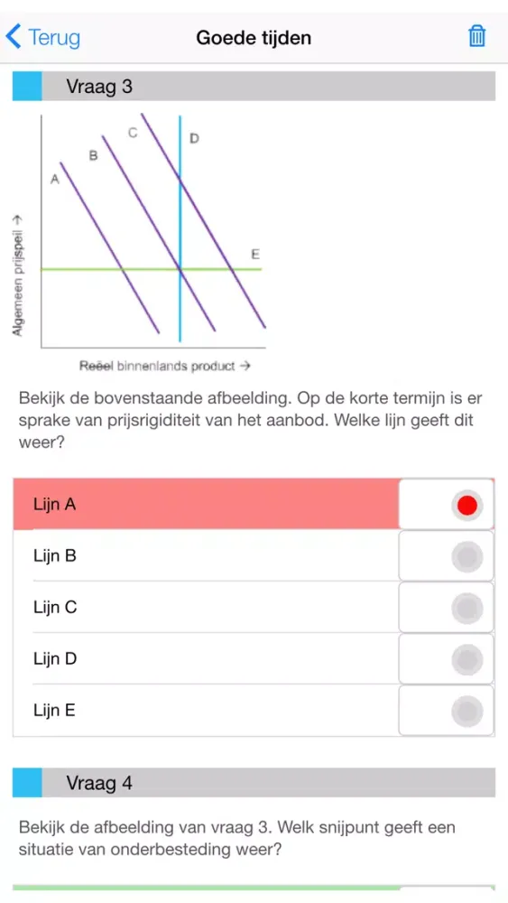 Examentraining VWO Economie应用截图