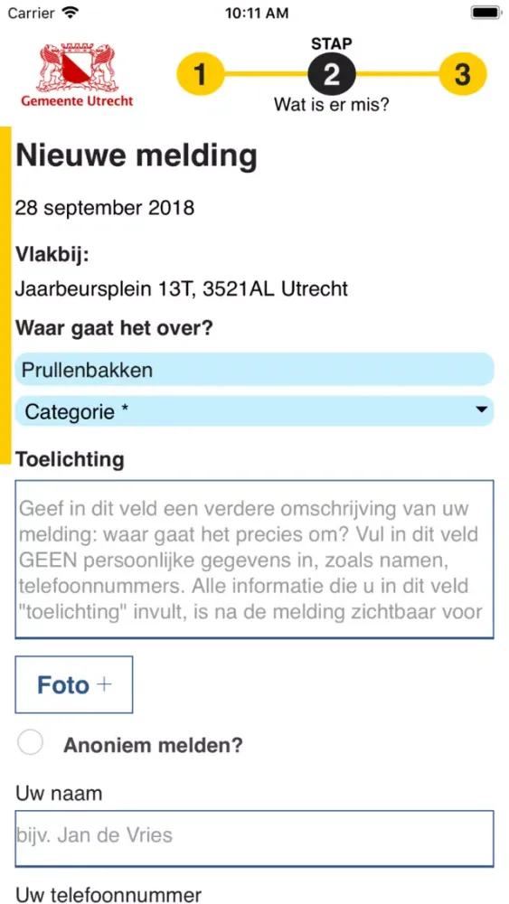 Ảnh chụp màn hình của Slim Melden Utrecht