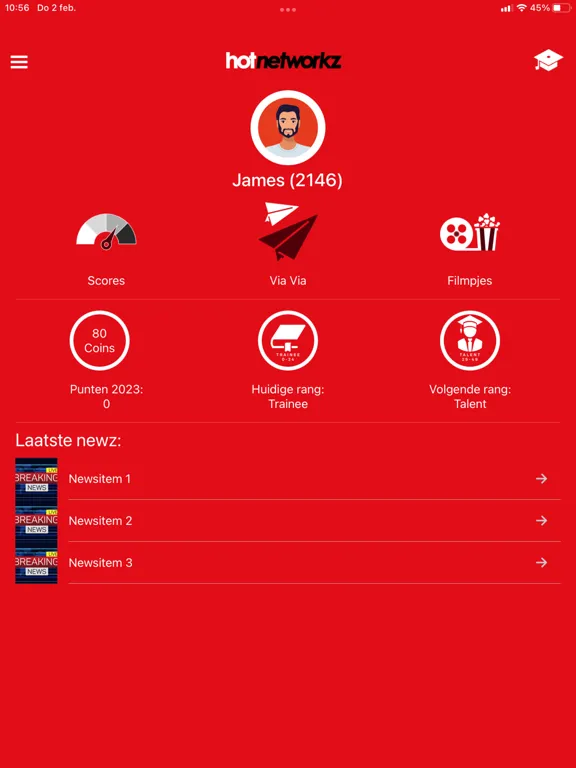 Capturas de tela do Hot Networkz Promotor Portal iPad 