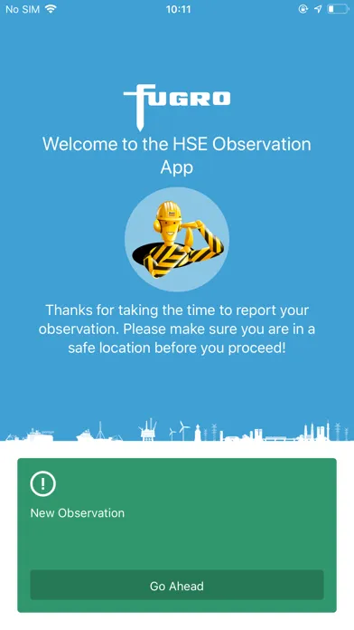 Ảnh chụp màn hình của Fugro HSSE Observation