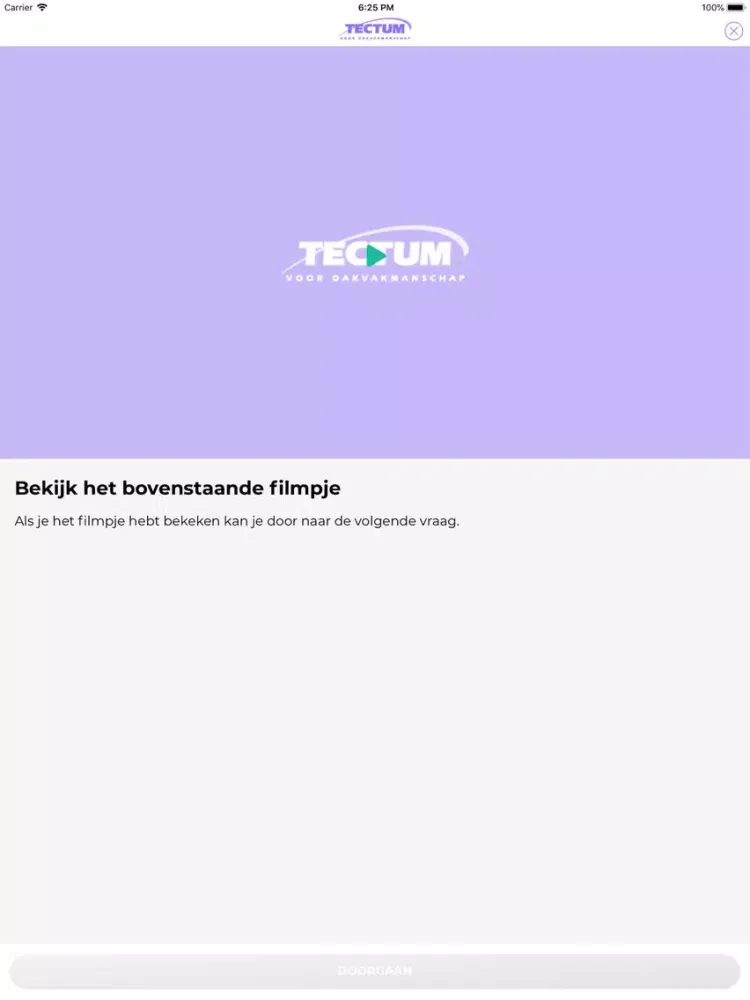 Screenshot di TECTUM Microlearning iPad 