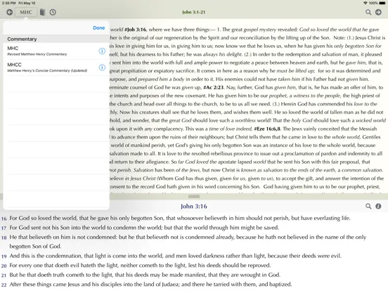 Zrzuty ekranu Matthew Henry Study Bible iPad 