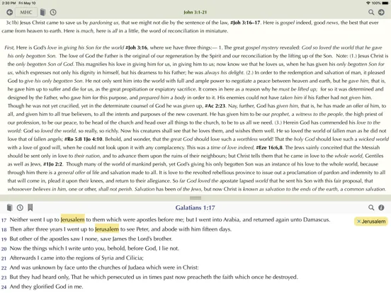 Zrzuty ekranu Matthew Henry Study Bible iPad 