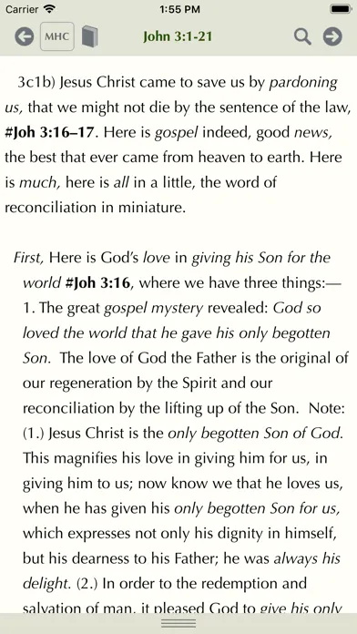 Zrzuty ekranu Matthew Henry Study Bible