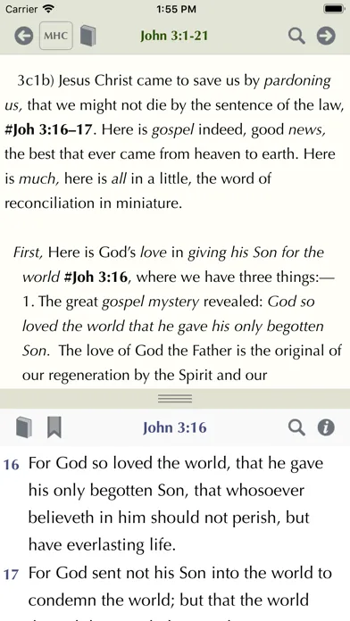 Zrzuty ekranu Matthew Henry Study Bible