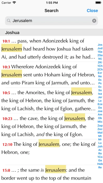 Zrzuty ekranu Matthew Henry Study Bible
