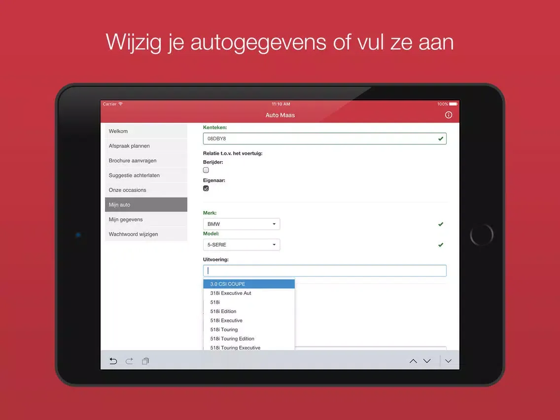 Auto Maas iPad  স্ক্রিনশট
