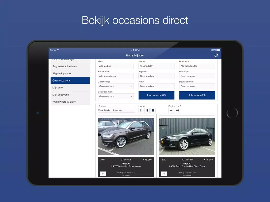 Captures d'écran de Harry Nijboer iPad 