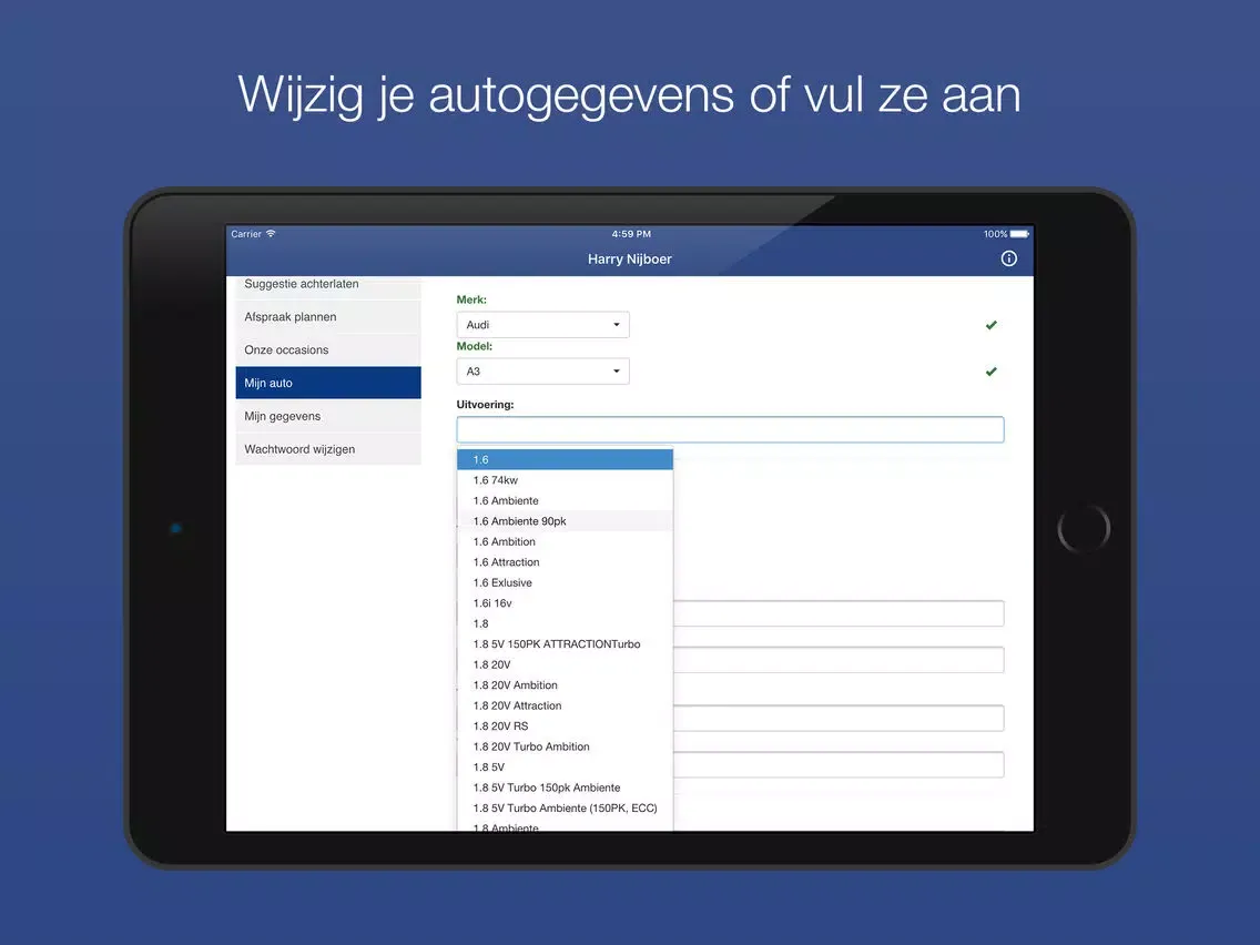Captures d'écran de Harry Nijboer iPad 