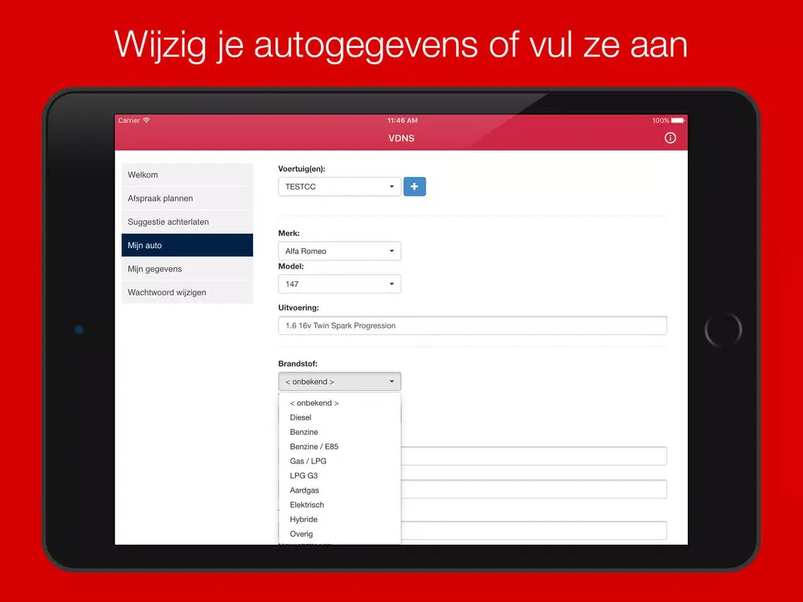 v.d. Nieuwenhuijzen Auto's iPad  스크린샷