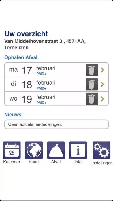 Afval gemeente Terneuzen Screenshots