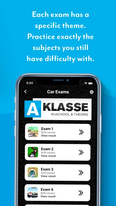 ภาพหน้าจอของ A-Klasse Theorie Examens