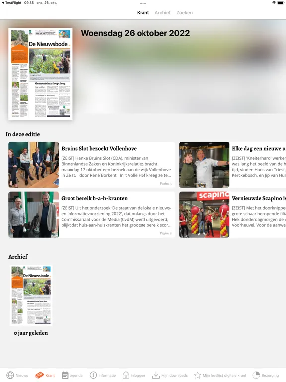تصاویر De Nieuwsbode iPad 