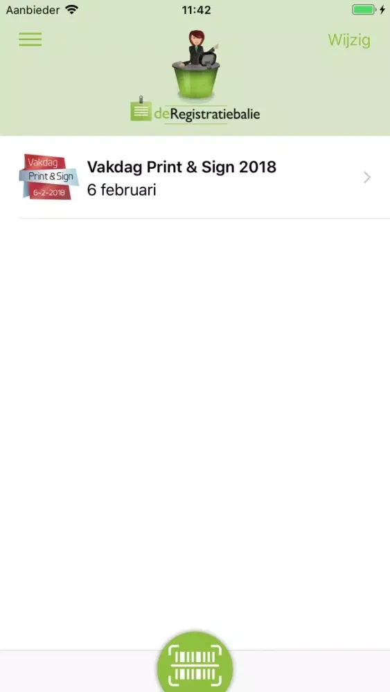 deRegistratiebalie Exhibitors স্ক্রিনশট