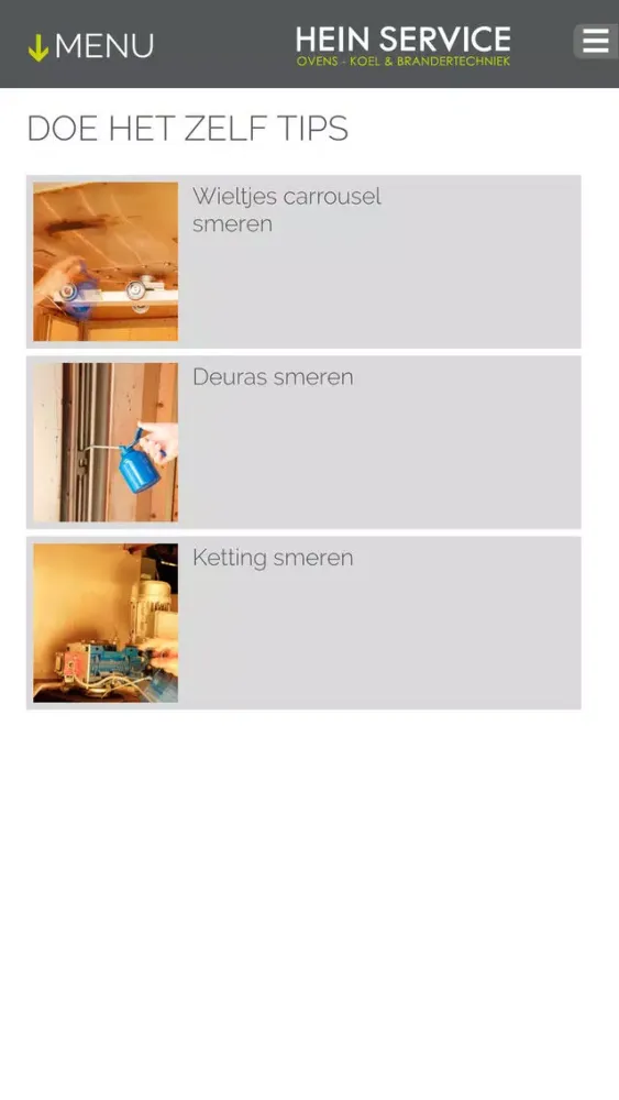 Captures d'écran de Hein Service App