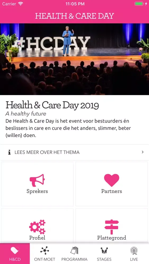 Tangkapan layar Health & Care Day 2019