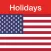 US Holidays - cals with flags