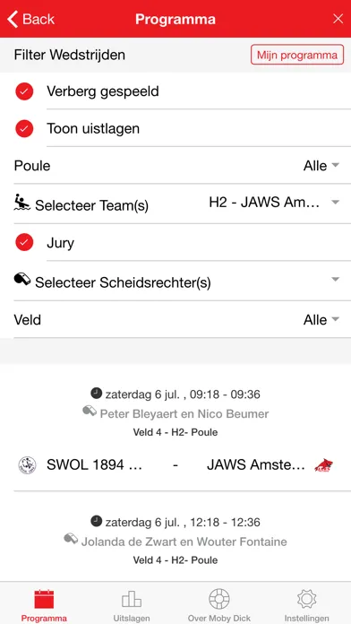 Moby Dick Waterpolotoernooi应用截图