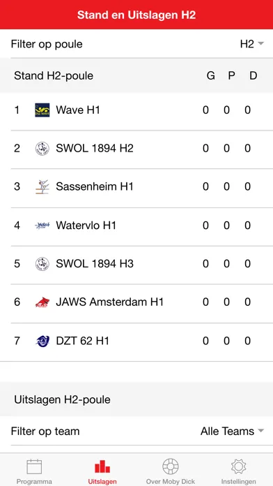 Moby Dick Waterpolotoernooi应用截图