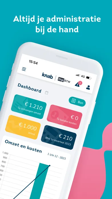 Screenshot di Knab Boekhouden