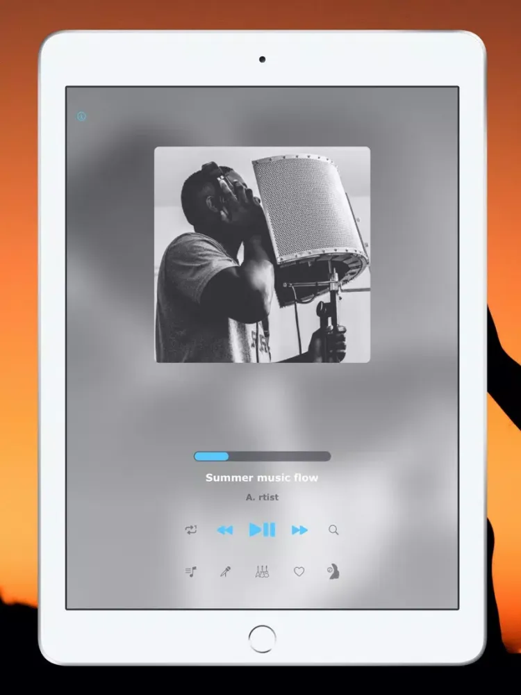 FlowTune: smart music player iPad  Screenshots