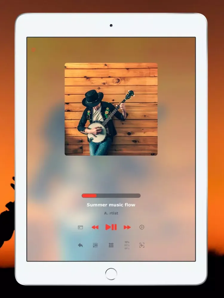 FlowTune: smart music player iPad  Screenshots