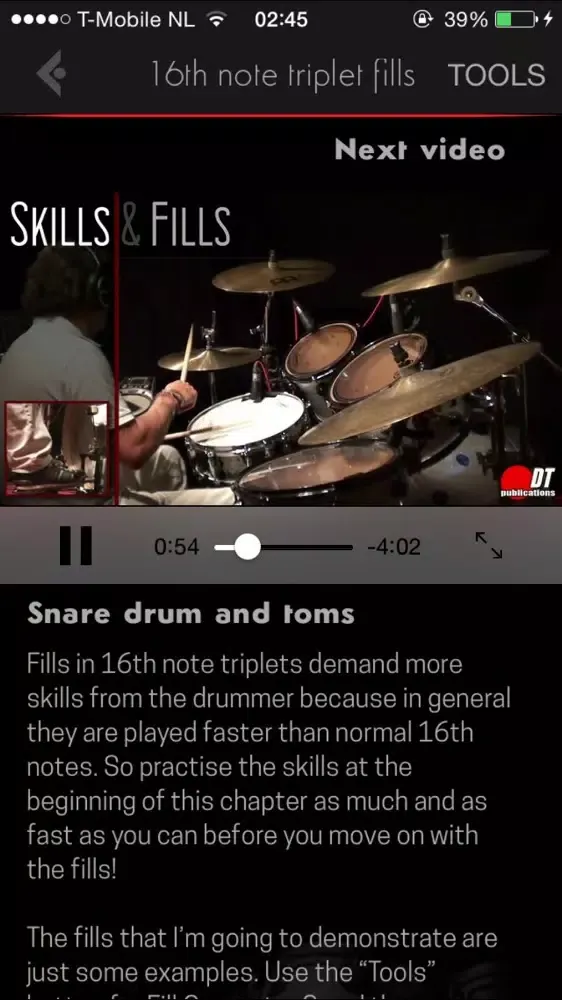 Drum fills video lessons - Skills & Fills Ekran Görüntüleri