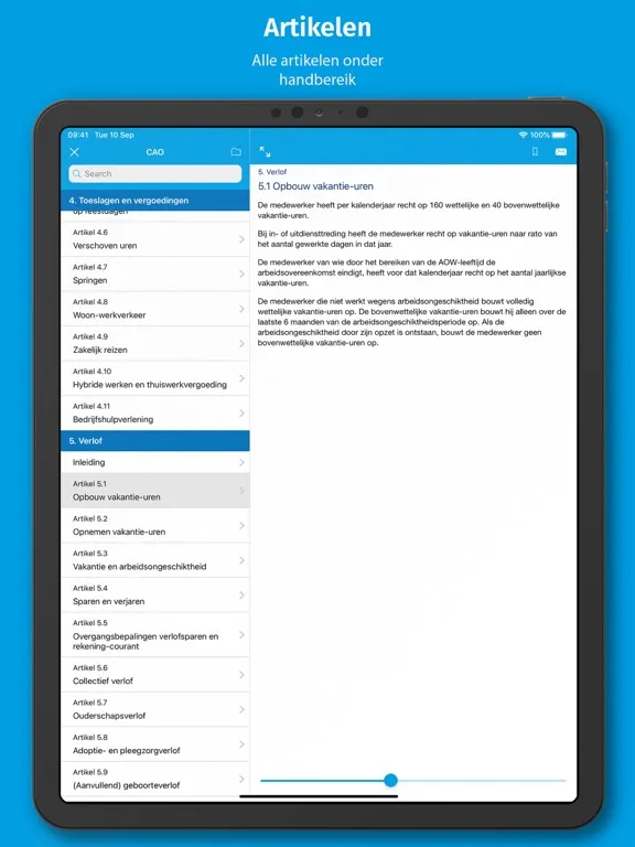 CAO DSM Nederland iPad 應用截圖