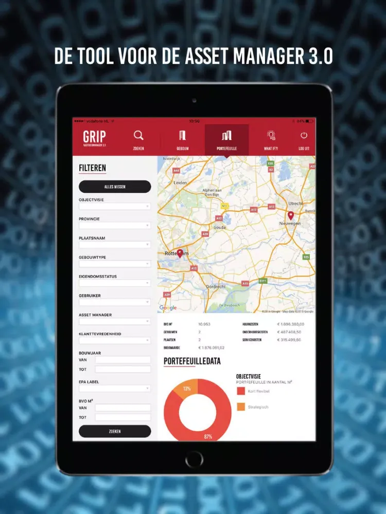 Captures d'écran de GRIP Vastgoedmanager iPad 