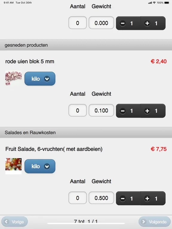 Zrzuty ekranu AGF Groothandel Coy Jansen iPad 