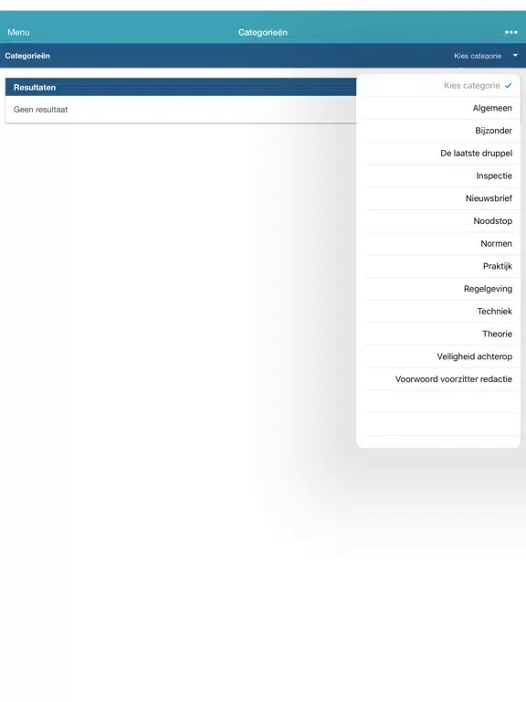 Capturas de tela do installQ Vakbladen iPad 