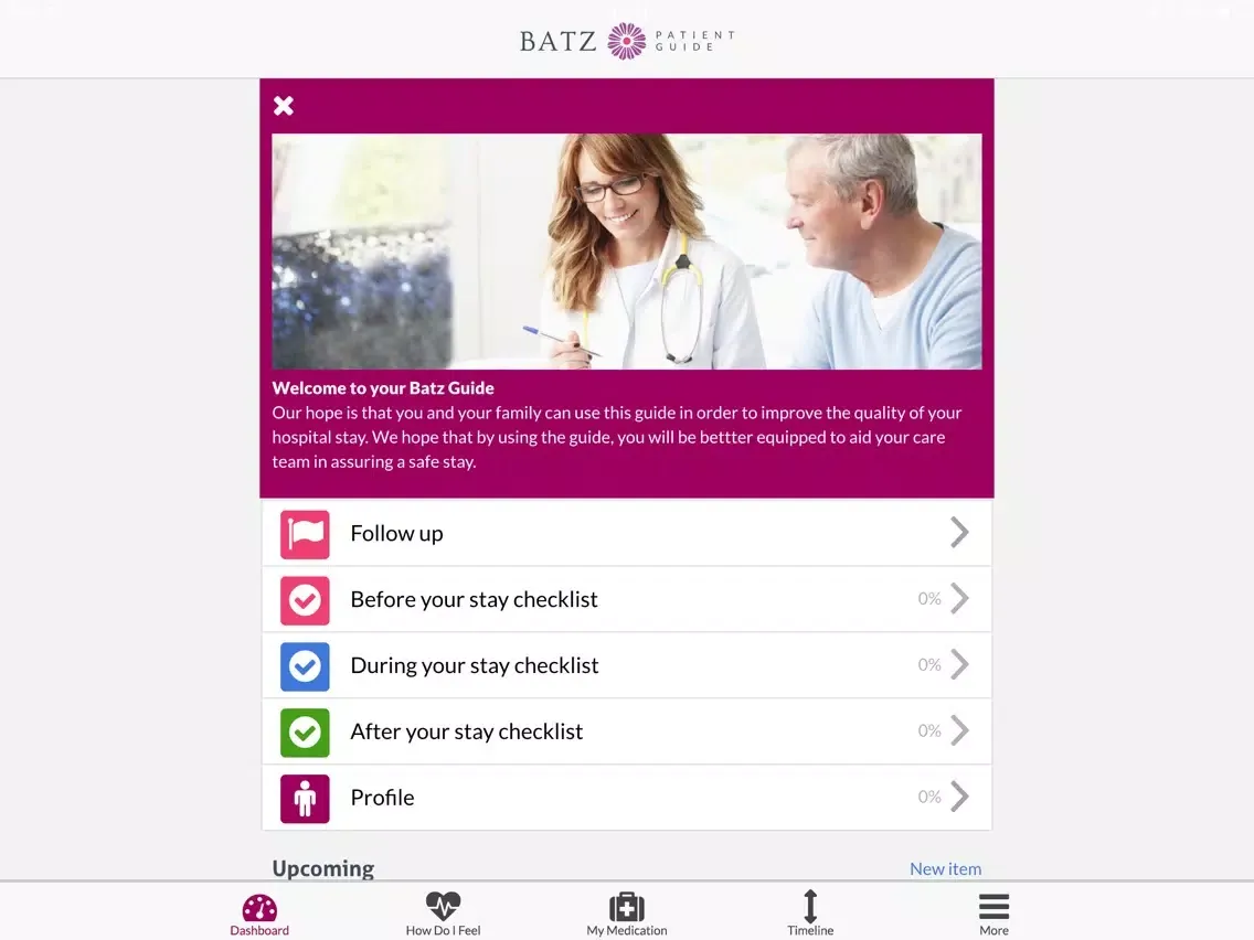 Captures d'écran de Batz Patient Guide iPad 