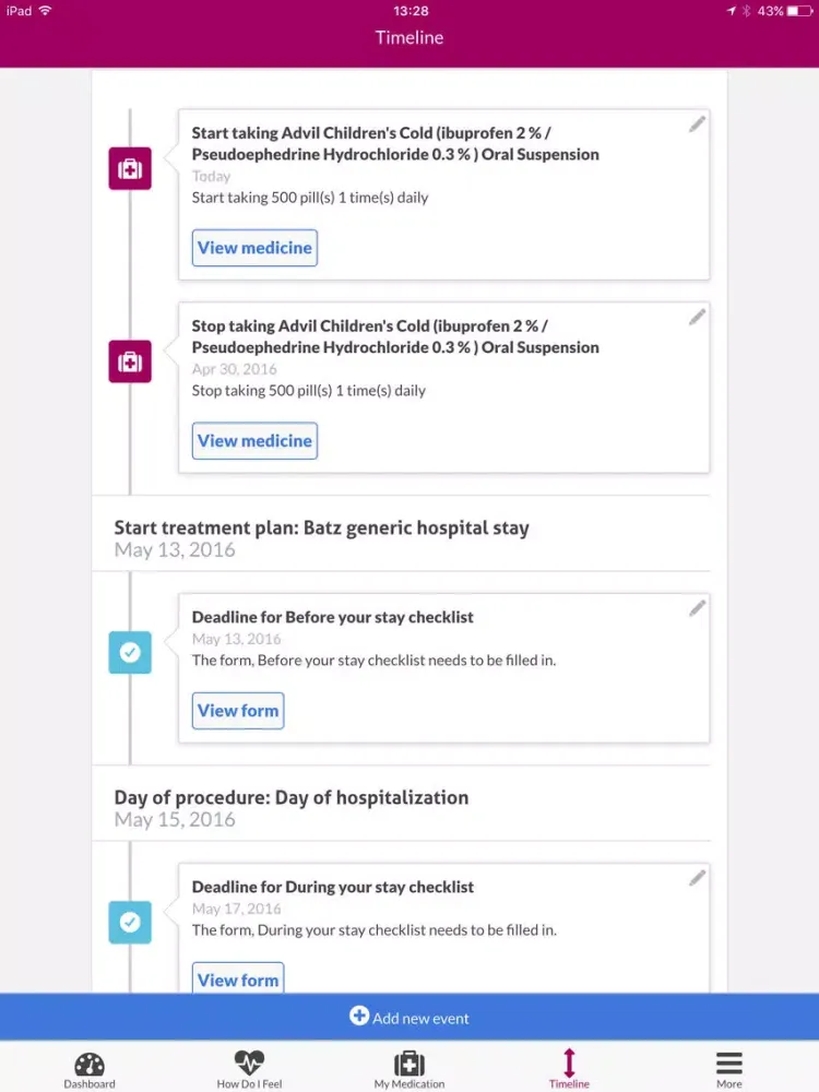 Captures d'écran de Batz Patient Guide iPad 