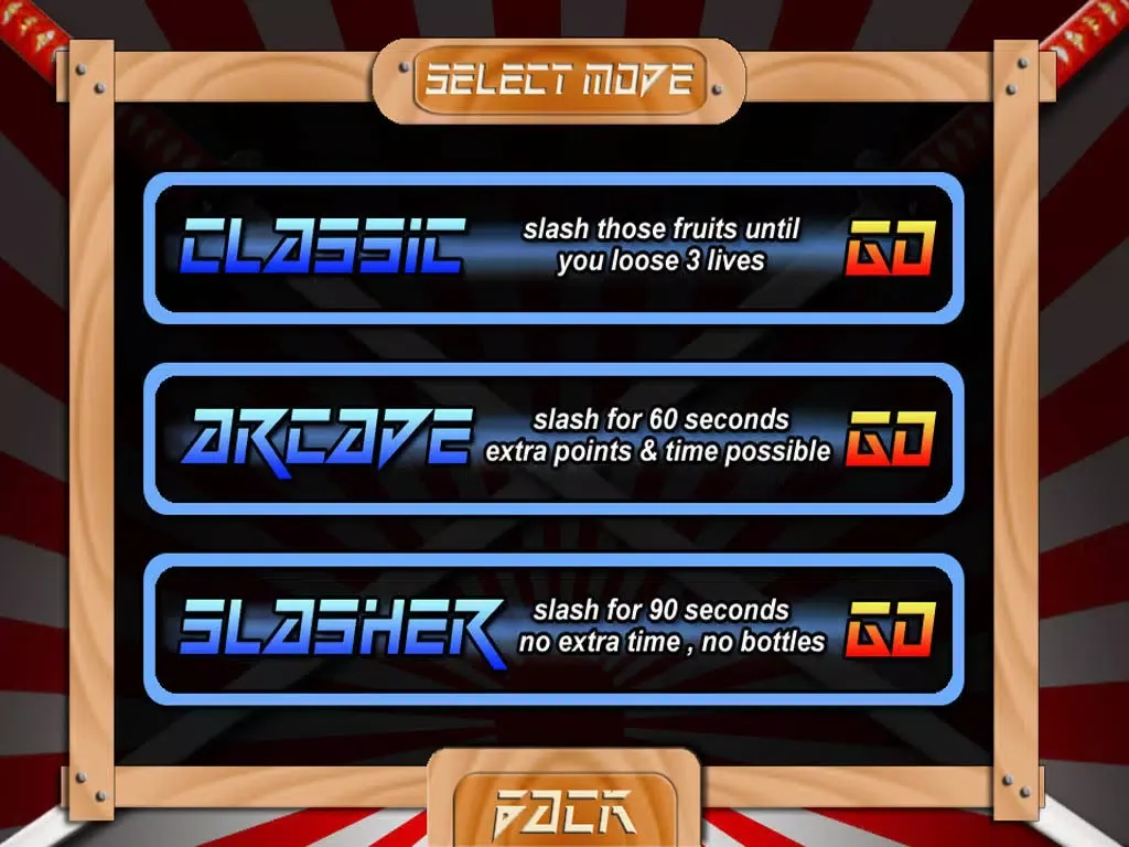 Ảnh chụp màn hình của Fruit Slasher iPad 