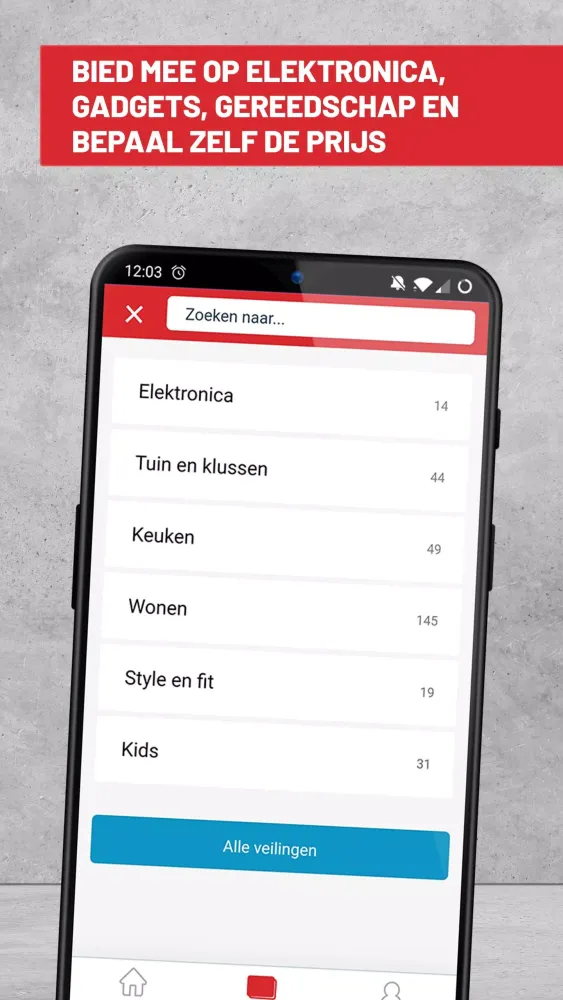 Zrzuty ekranu SlaJeSlag Veilingen